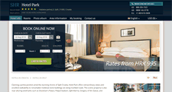 Desktop Screenshot of parkhotelsplit.com