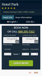 Mobile Screenshot of parkhotelsplit.com