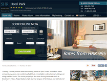 Tablet Screenshot of parkhotelsplit.com